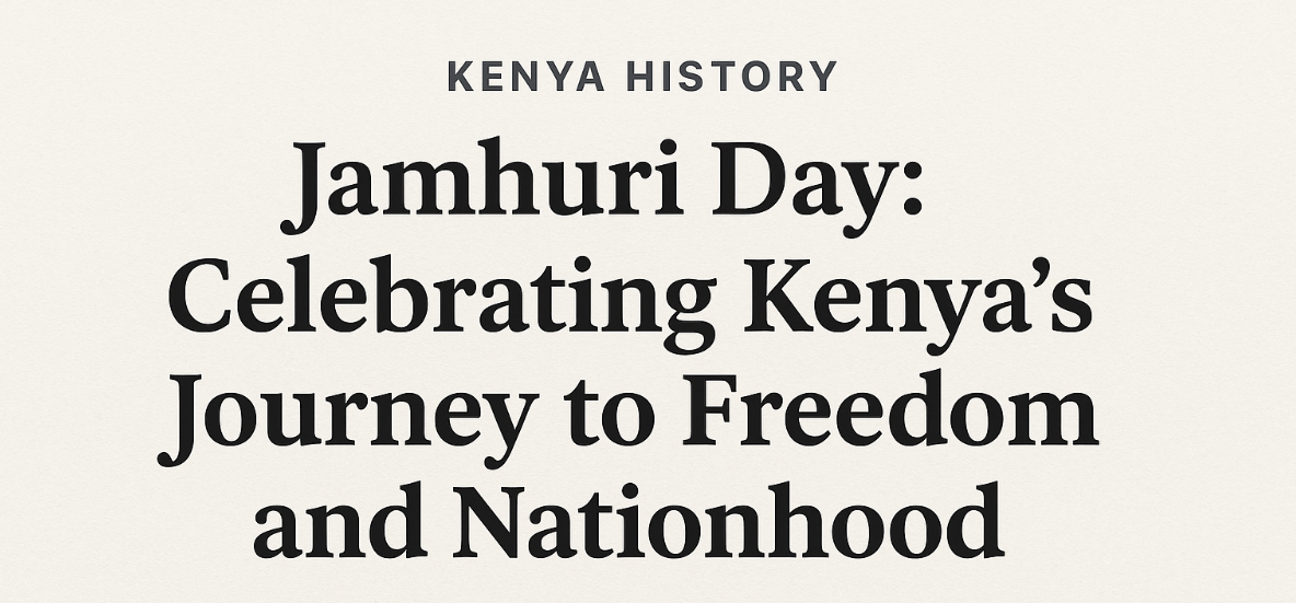 Jamhuri Day: Celebrating Kenya’s Journey to Freedom and Nationhood